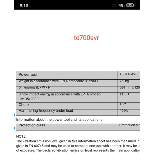 Máy đục bê tông hilti te700avr