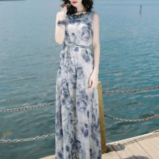 ĐẦM MAXI HỌA TIẾT THIÊN NGA