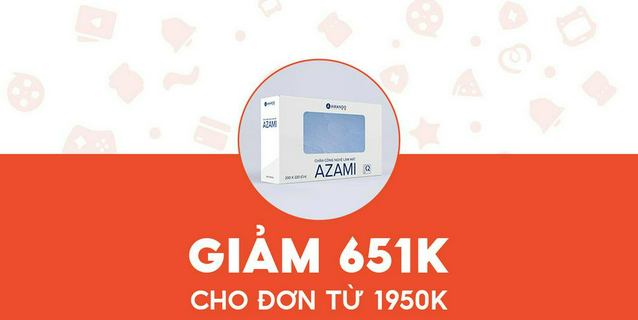 [Scan & Pay] - Vua Nệm - Giảm 651K cho Chăn công nghệ làm mát AMD Azami