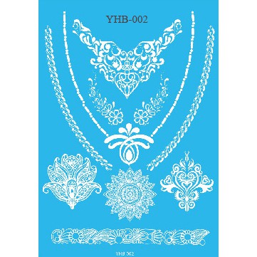 Xăm dán Henna trắng  - Hena Tattoo