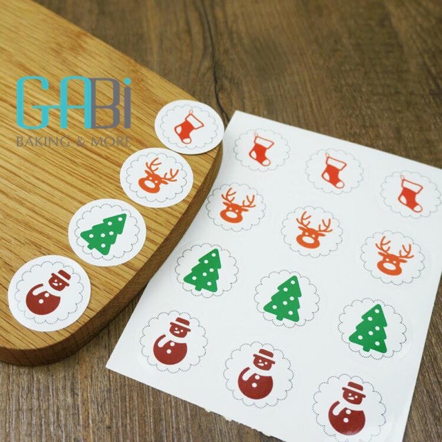 Sticker chủ đề Noel (nhiều mẫu)