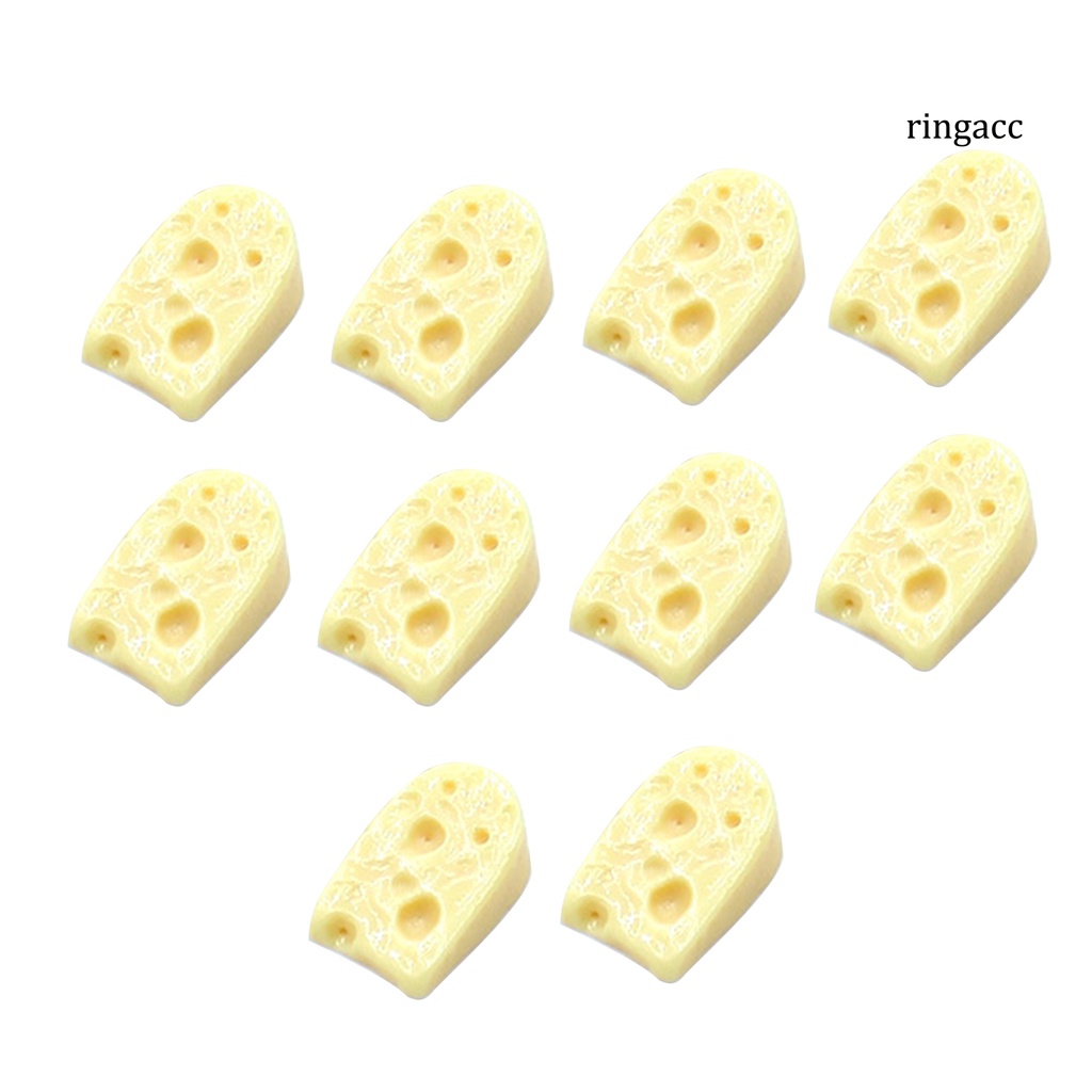 Set 10 Mô Hình Bánh Mì Phô Mai Mini Trang Trí Tiểu Cảnh