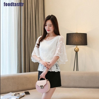 Áo Chiffon Nữ Tay Lửng Phối Ren