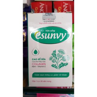 esunvy viên uống mụn  lọ 30 viên