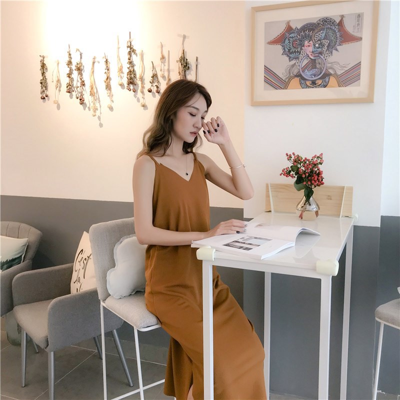 [Hàng Quảng Châu] Váy Chữ A - Cổ V Kiểu Hồng Kông 2019