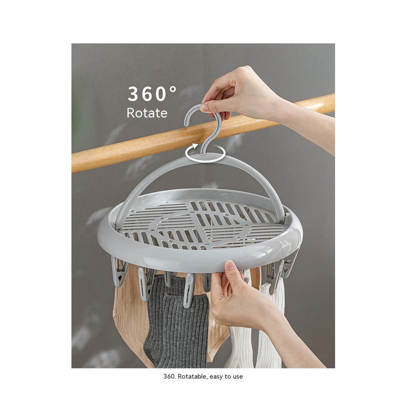 Móc Phơi Vớ / Đồ Lót Đa Năng Nhiều Kẹp Tiện Dụng Cho Gia Đình