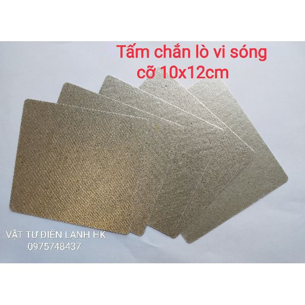 [1 cái] tấm chắn lò vi sóng 10x12cm - Bạc chắn sóng Lvs