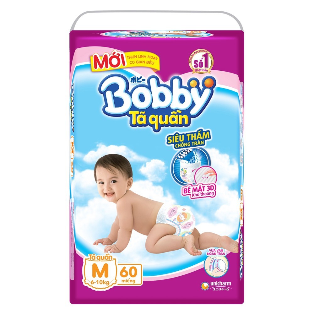 Tã - bỉm quần Bobby Supper Jumbo M60