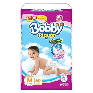 Tã - bỉm quần Bobby Supper Jumbo M60