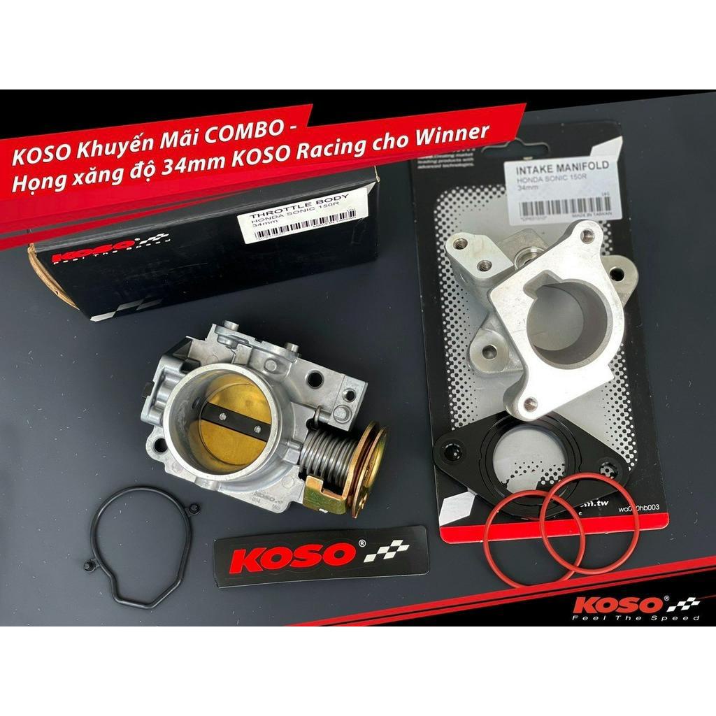 Combo họng ga/ họng gió 34mm Winner150/Winner X/Sonic 150