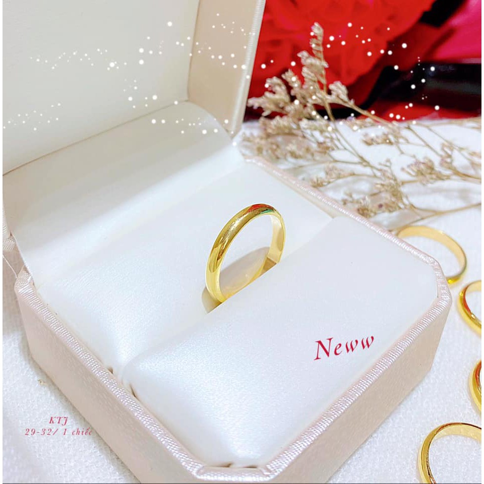 NHẪN VÀNG TRÒN TRƠN