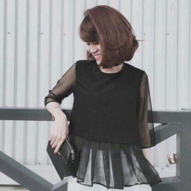 Áo voan tay lở