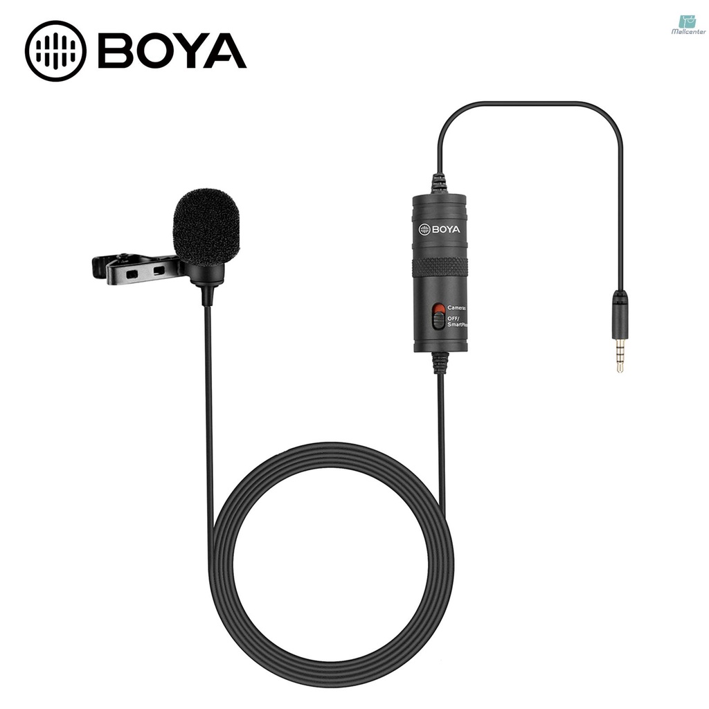 Micro Đa Hướng BOYA BY-M1 Có Kẹp Cổng 3.5mm Cho Máy Ảnh DSLR