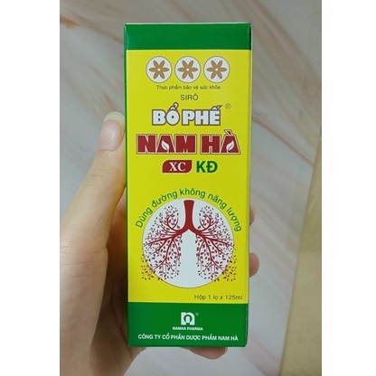 Siro bổ phế nam hà không đường  lọ 125ml