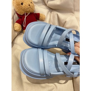 Sandal muffin hở mũi đế bánh mỳ phong cách hàn quốc 2022