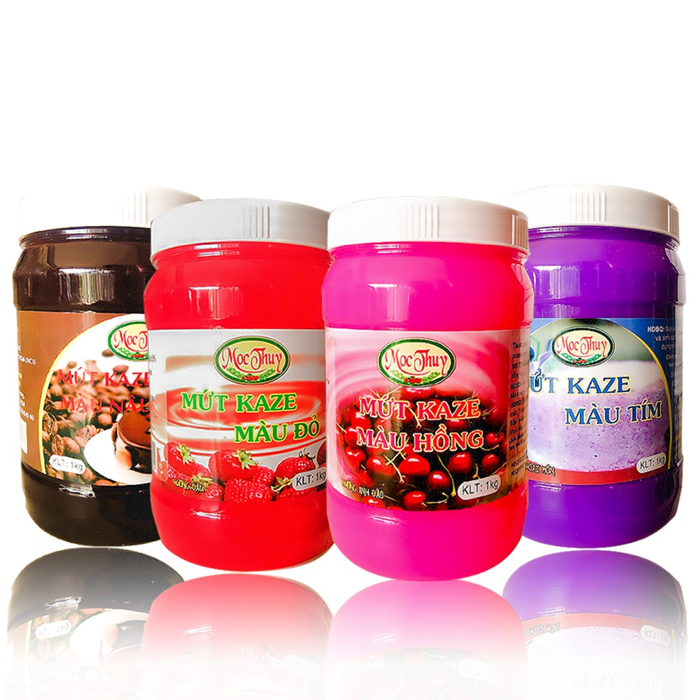 Mứt kaze trang trí bánh hộp 1kg các vị