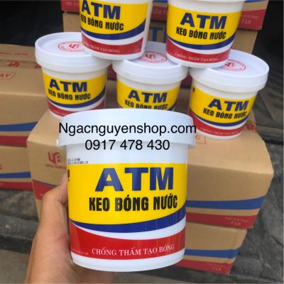 Keo bóng nước ATM đậm đặc tạo bóng cho bề mặt sơn, chống bám bụi, tăng độ bền màu sơn