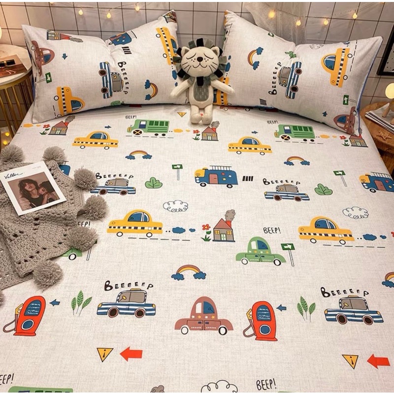 Sét ga gối Cotton Organic 100% mềm mát mịn ( không kèm ruột )