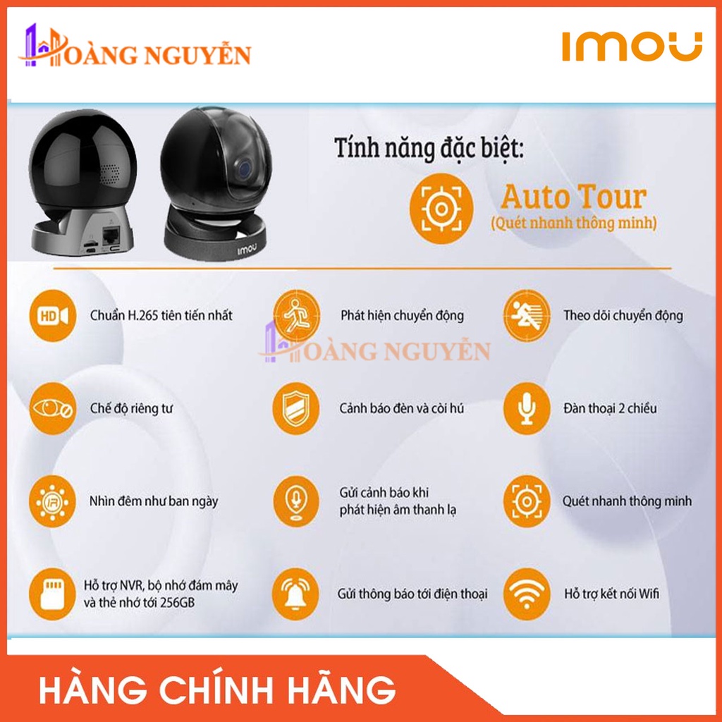 [NHÀ PHÂN PHỐI] Camera IP không dây 4.0 Megapixel DAHUA IPC-A46LP IMOU.