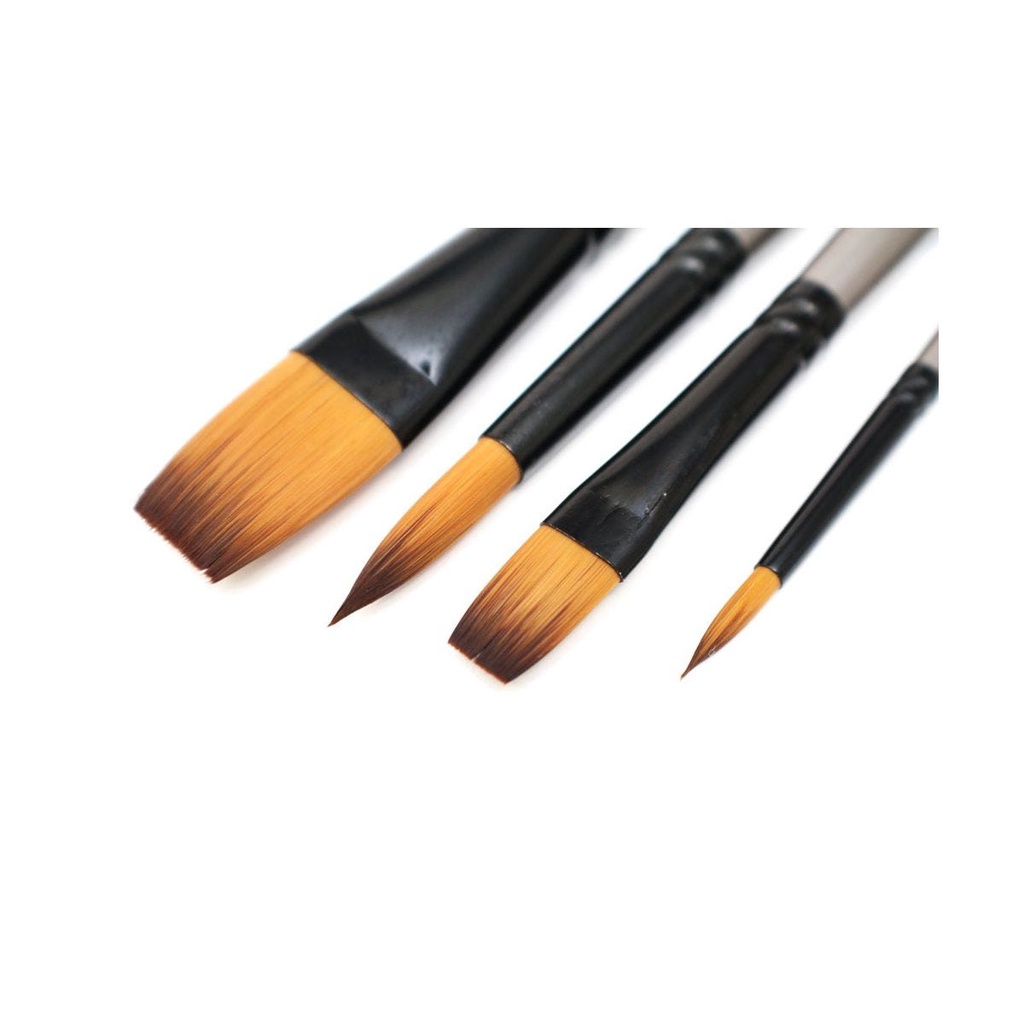 Bộ 4 Cọ Acrylic Mont Marte - Gallery Series Brush Set Acrylic 4pce - BMHS0014