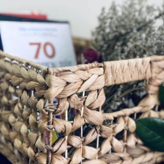 Sọt đựng đồ đan lục bình chữ nhật