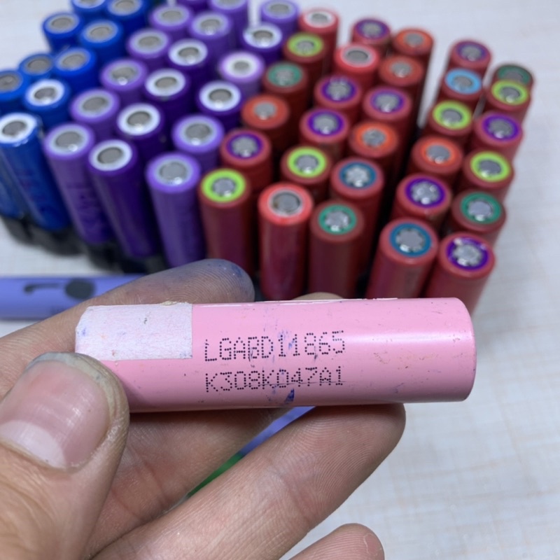Pin 18650 tháo xe điện cũ đã test dung lượng