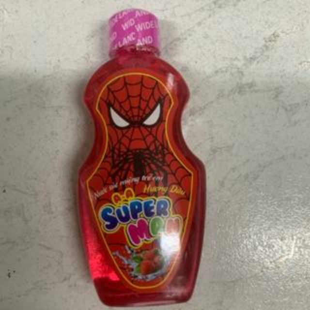 Nước Súc Miệng Trẻ Em Superman,chai 250ml,3 vị Dâu&Táo&Cam