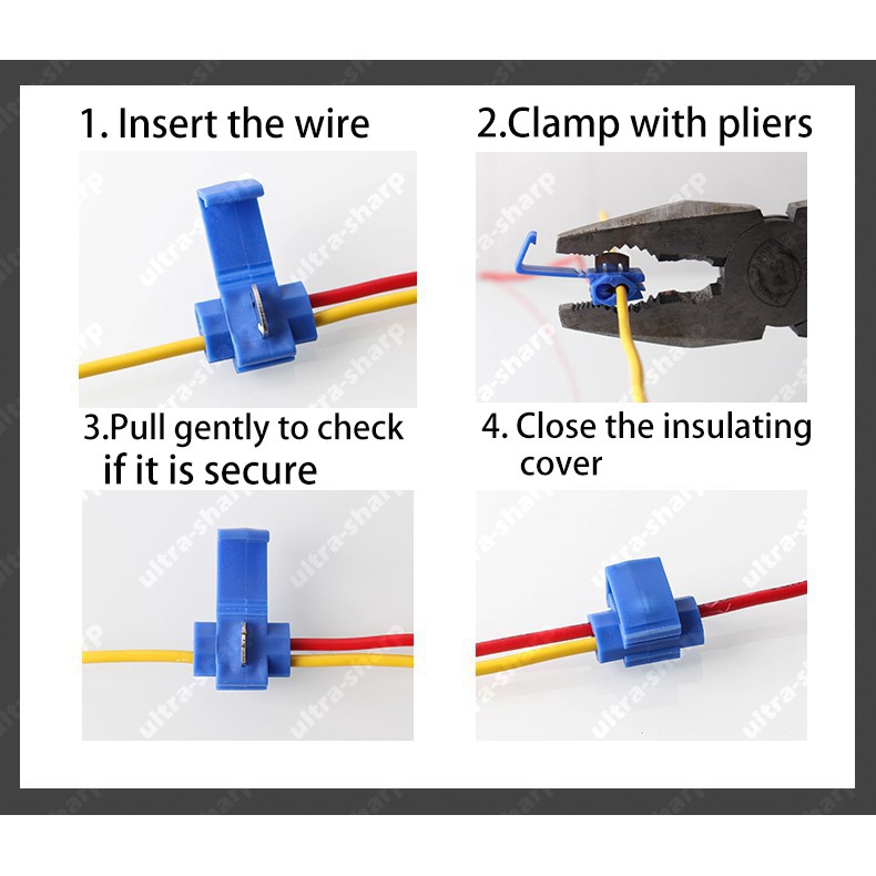 Set 10 Kẹp Nối Dây Điện Nhanh Chóng Cho Xe Hơi
