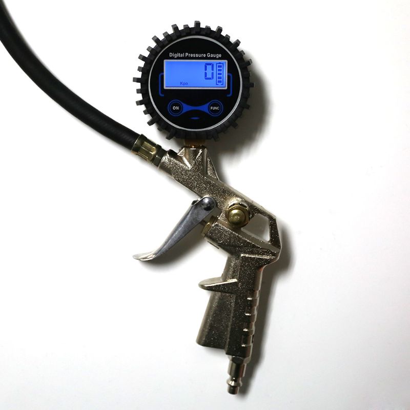 Máy Đo Áp Suất Lốp Xe Hơi Kỹ Thuật Số Có Màn Hình LCD Hiển Thị