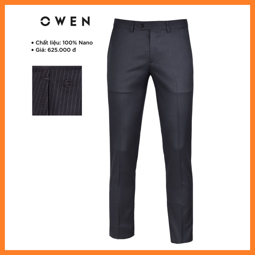 OWEN - Quần âu nam Owen Slimfit Kẻ tăm chất Nano co dãn chống nhăn 90899 90897