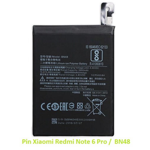 Pin Xiaomi Redmi Note 6 Pro / BN48