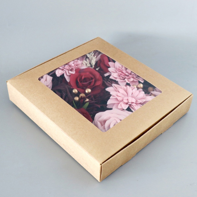 Hộp Đựng Hoa Hồng Giả Trang Trí Tiệc Cưới DIY