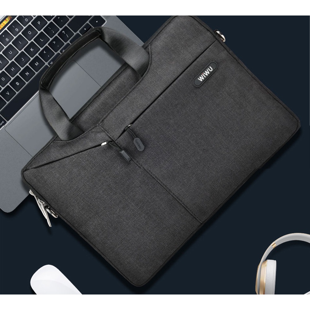 Cặp Túi Đựng Laptop Mácbook SMTech Wiwu Sleeve Case W31 Đủ Kích Thước 13 inch 14 inch 15.6 inch Chống Sốc, Chống Nước