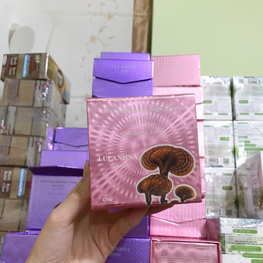 Kem LULANJINA linh chi Tím và Hồng