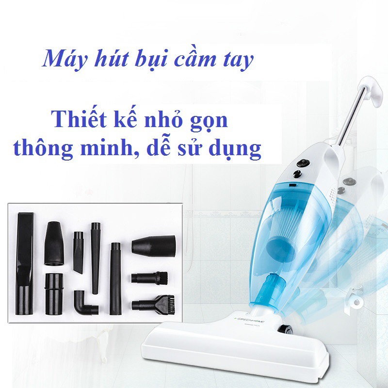 Máy hút bụi gia đình, Máy hút bụi cầm tay công nghệ siêu lốc xoáy, (600w) - Tặng thêm đầu lọc bụi