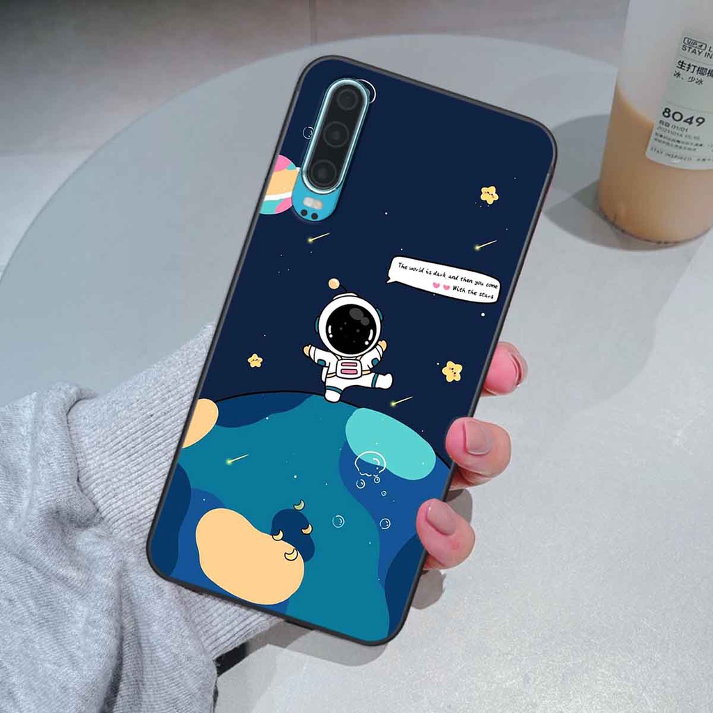 Ốp Huawei P30 / P30 Pro in hình vũ trụ, phi hành gia bầu trời cute dễ thương