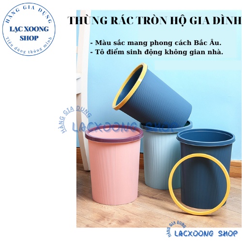 Thùng Rác Tròn Cao Cấp Tiện Lợi Thông Minh 12L
