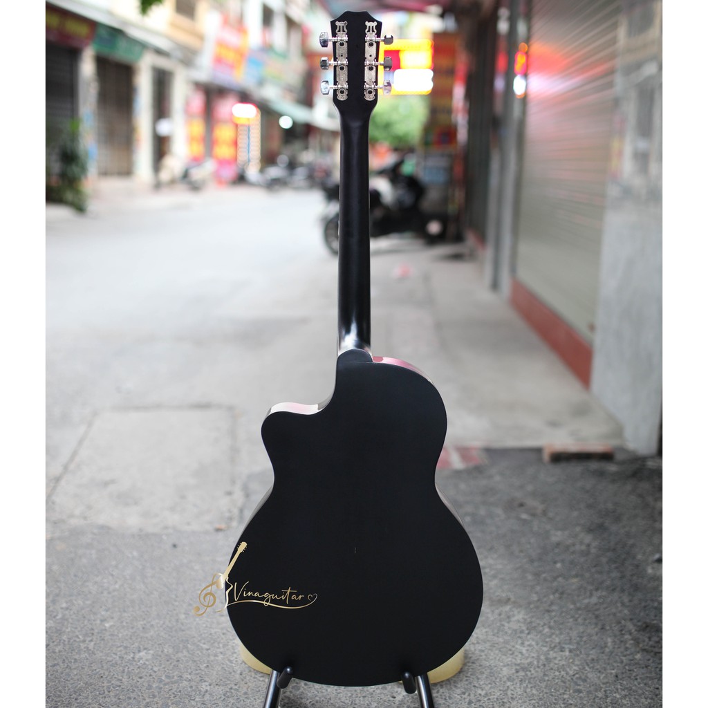Đàn guitar acoustic VG-SPEM mặt gỗ thịt có ty chỉnh cần-  guitar acoustic giá rẻ chính hãng chơi lâu dài ok