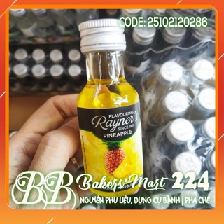 Hương mùi dứa khóm pineapple hiệu rayner's - chai 28ml