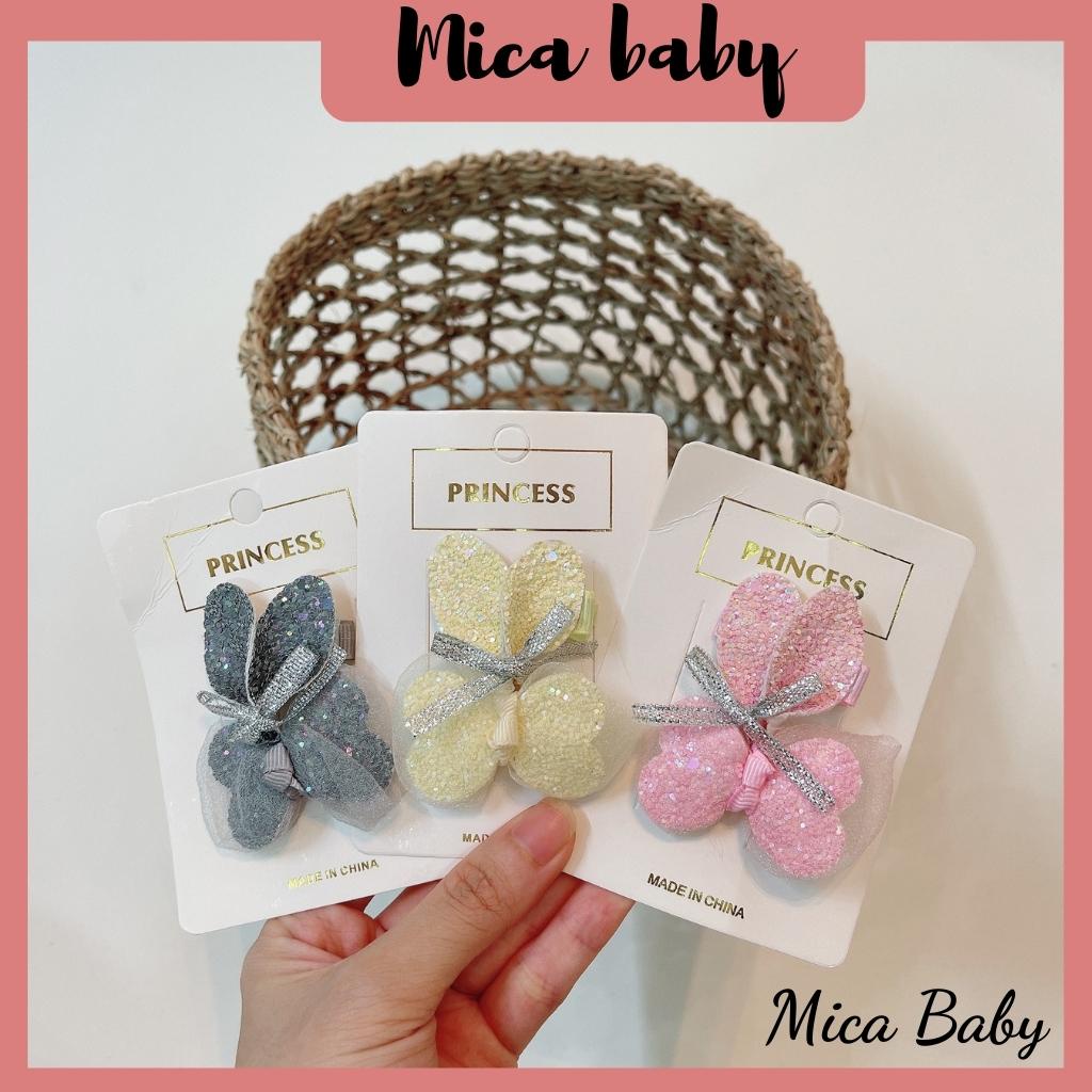 Set 2 kẹp tóc hình cánh đáng yêu cho bé Mica baby KT02