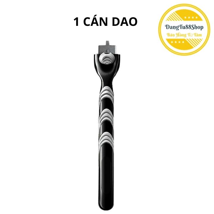 Dao cạo râu 3 lưỡi cao cấp [Tặng kèm bao đựng cán cao su khi mua combo bao gồm cán]