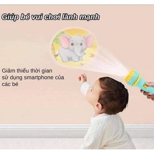 Đèn Pin Chiếu Hình Cho Bé 24 Hình Nhân Vật Elsa/Người Nhện