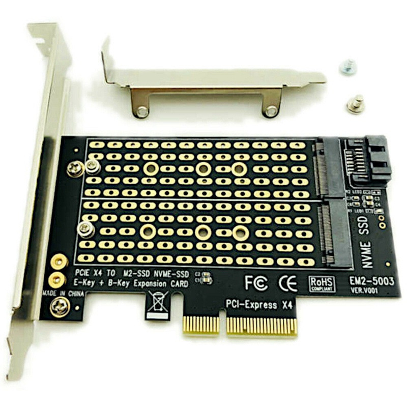 Thẻ Chuyển Đổi Pcie Sang M2 / M.2 M.2 Ngff Sang Desktop Pcie X4 X8 X16 Nvme Sata Dual Ssd Pci Express