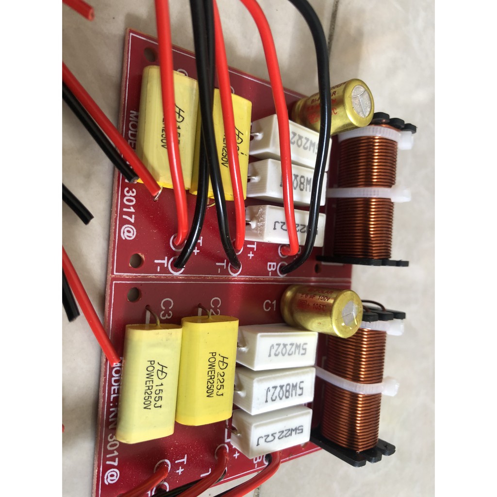 Mạch phân tần loa 1 bass 2 treble