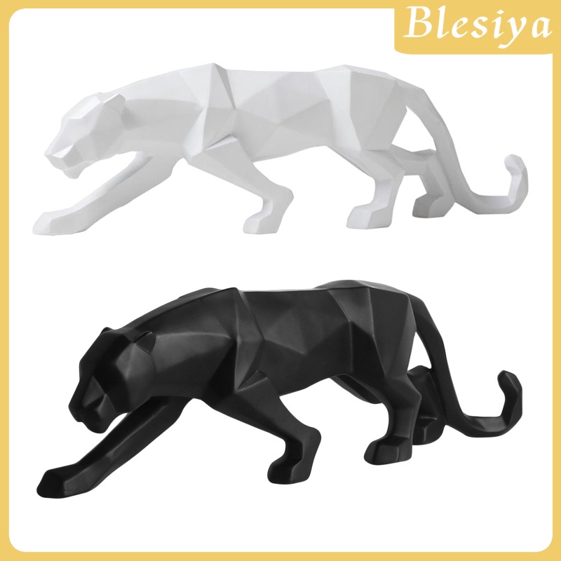 Tượng Báo Đen Tương Phản Hiện Đại Trang Trí Nhà Cửa