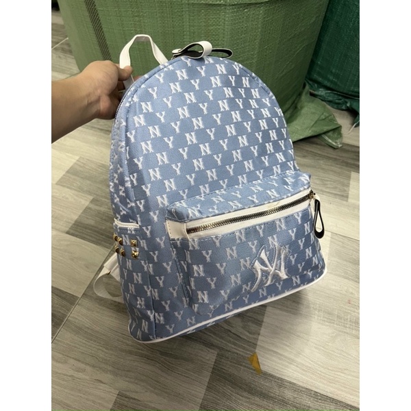 Balo Nam Nữ Hoạ Tiết N.Y, Balo Đi Học Unisex Size To