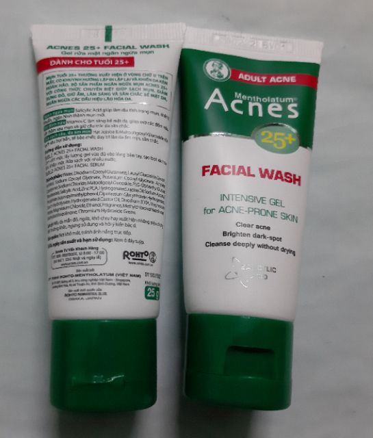 Gel Rửa Mặt acnes 25+ Ngăn Ngừa Mụn (25g)