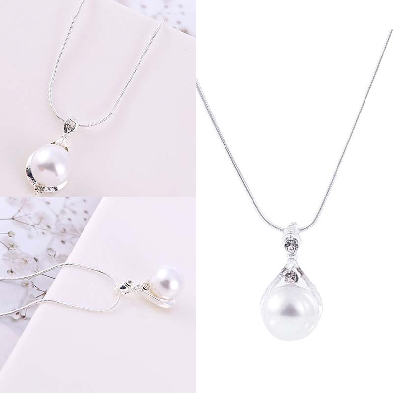 Vòng cổ Đính Đá Ngọc Trai Thời Trang Dành Cho Nữ