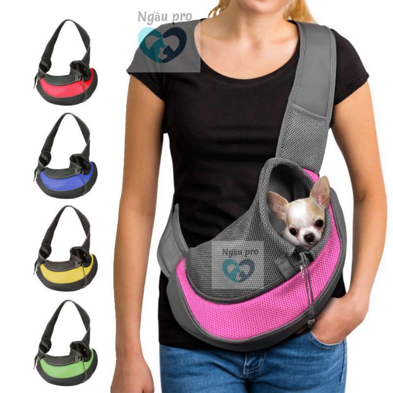 Túi vận chuyển chó mèo kiểu đeo chéo cute - Túi đựng chó thú cưng đi chơi loại nhỏ dưới 3kg APET