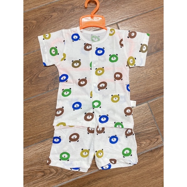 Bộ Cộc Tay Thông Hơi 6-16kg, Cotton Thông Hơi Hàng Quảng Châu Loại 1 Size 73-110(1-4 tuổi)